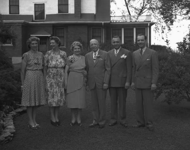 The Sutters on the 50th anniversary of Joseph R. and Anna. From left, Ursula, Gertrude, Anna, Joseph, Clarence Joseph (C.J.) and Ray (my grandfather). 